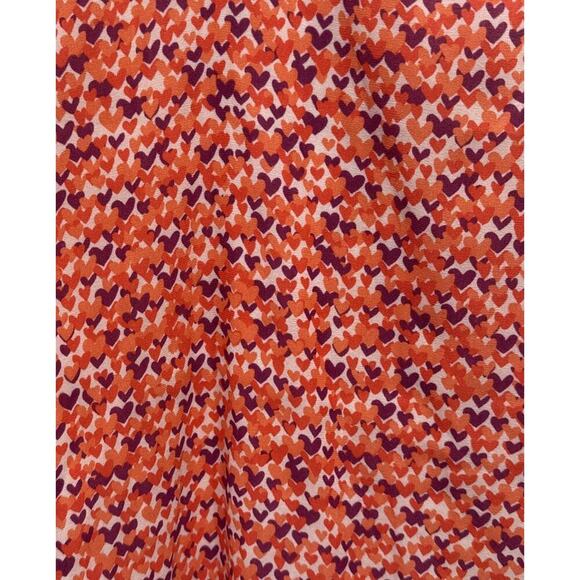 GAP Women's Size Medium Pink Heart Drapey Heart Print Camisole Colorful Love - Picture 4 of 6